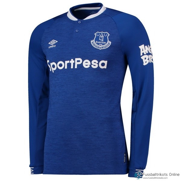 Everton Trikot Heim ML 2018-19 Blau Fussballtrikots Günstig